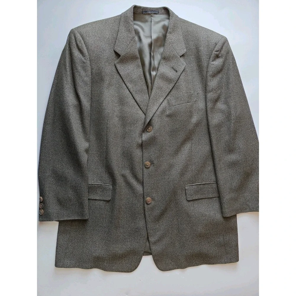 Hart Schaffner Marx Mens Sports Coat 44R Multicolor USA 3 Button Tweed Blazer